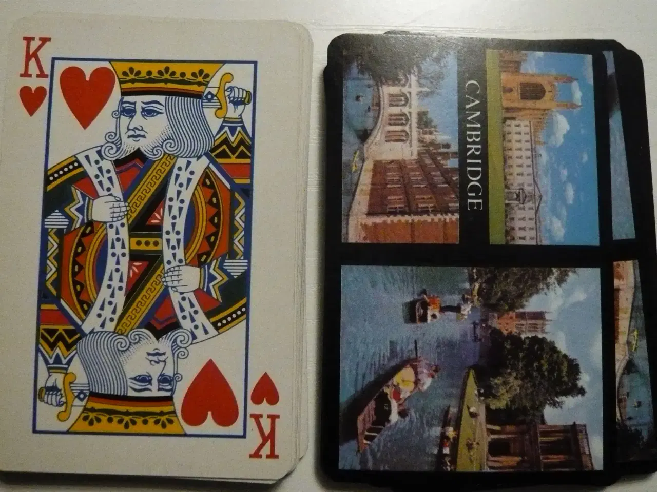 Billede 4 - Bridge/poker spillekort med rejseminder 