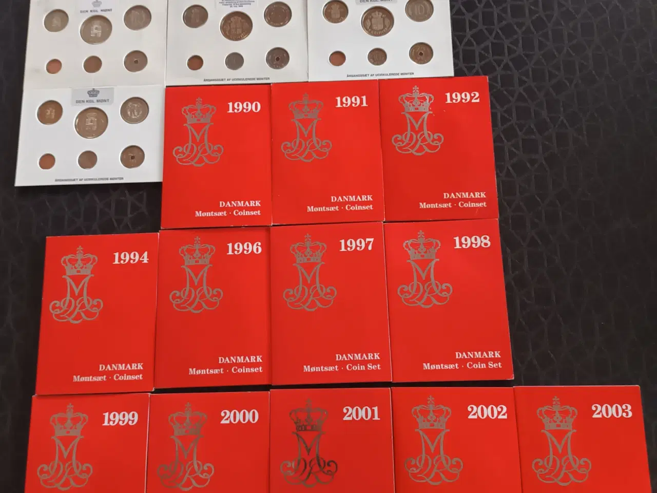 Billede 1 - Kgl Møntsæt 19 stk forskellige