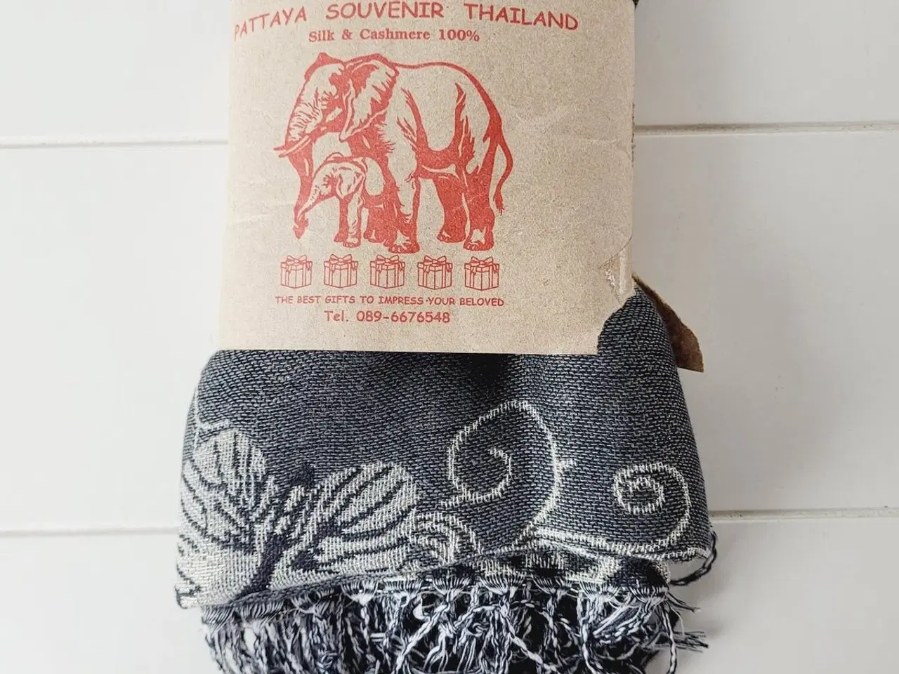 Billede 1 - ⭐️- Elegant og Blødt Pashmina Tørklæde - UBRUGT