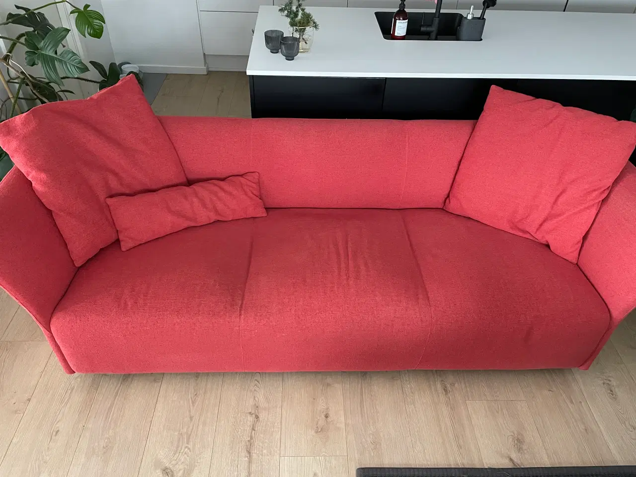 Billede 1 - 3-personers sofa med puder (medfølger)