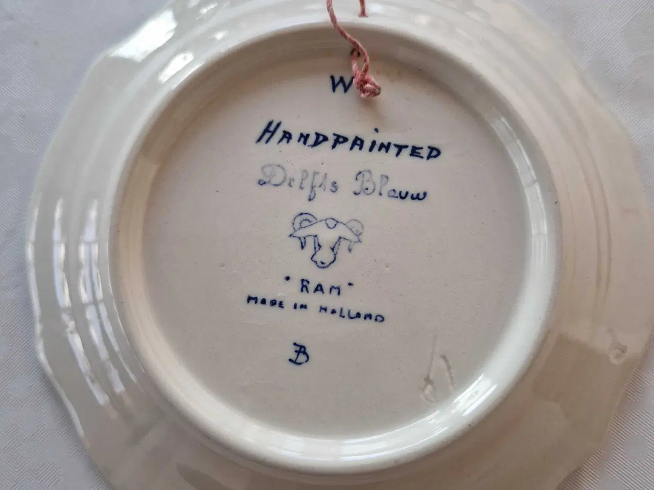 Billede 3 - Smuk gammel Delft platte med paradis fugl 