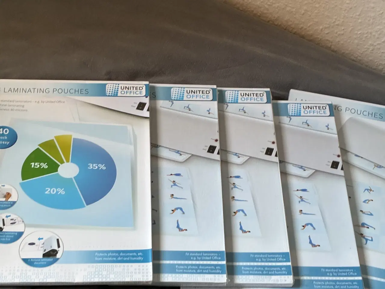 Billede 2 - 5 pakker laminerings i alt 200stk