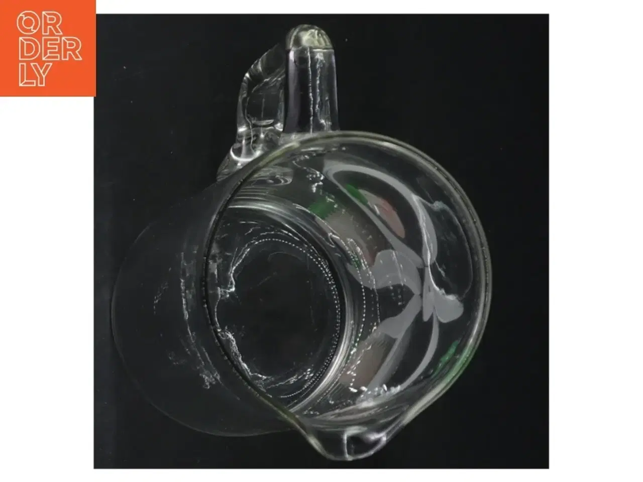 Billede 3 - Glaskande med blomsterdesign (str. 20 cm)