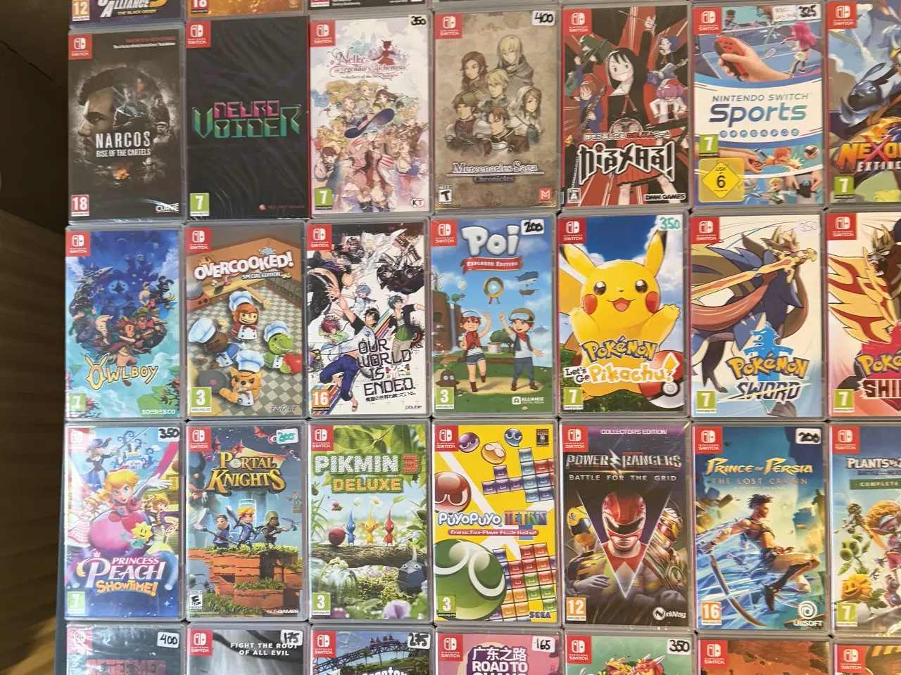 Billede 6 - Seperate Priser! 200 stk Nintendo Switch Spil