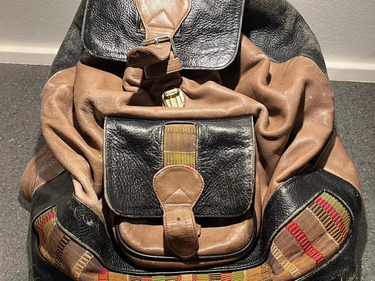 Billede 1 - Original VADER Læderrygsæk – Vintage Klassiker