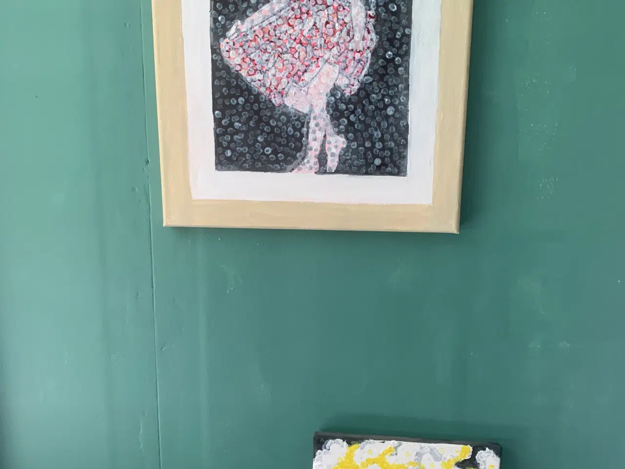 Billede 1 - 2 små danserinder i akryl