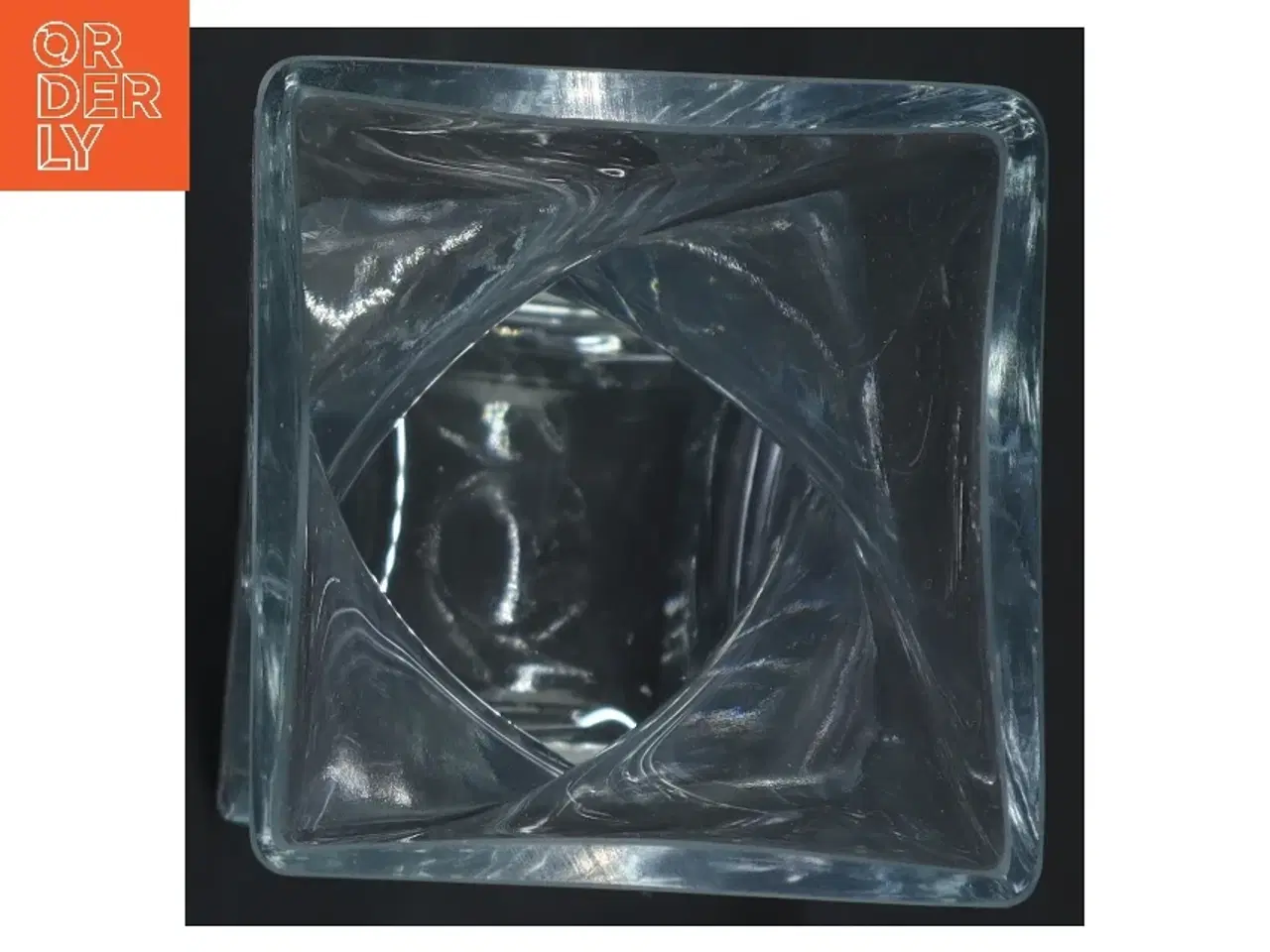 Billede 2 - Glasvase med skulpturel form fra Leonardo (str. 25x9x10 cm)