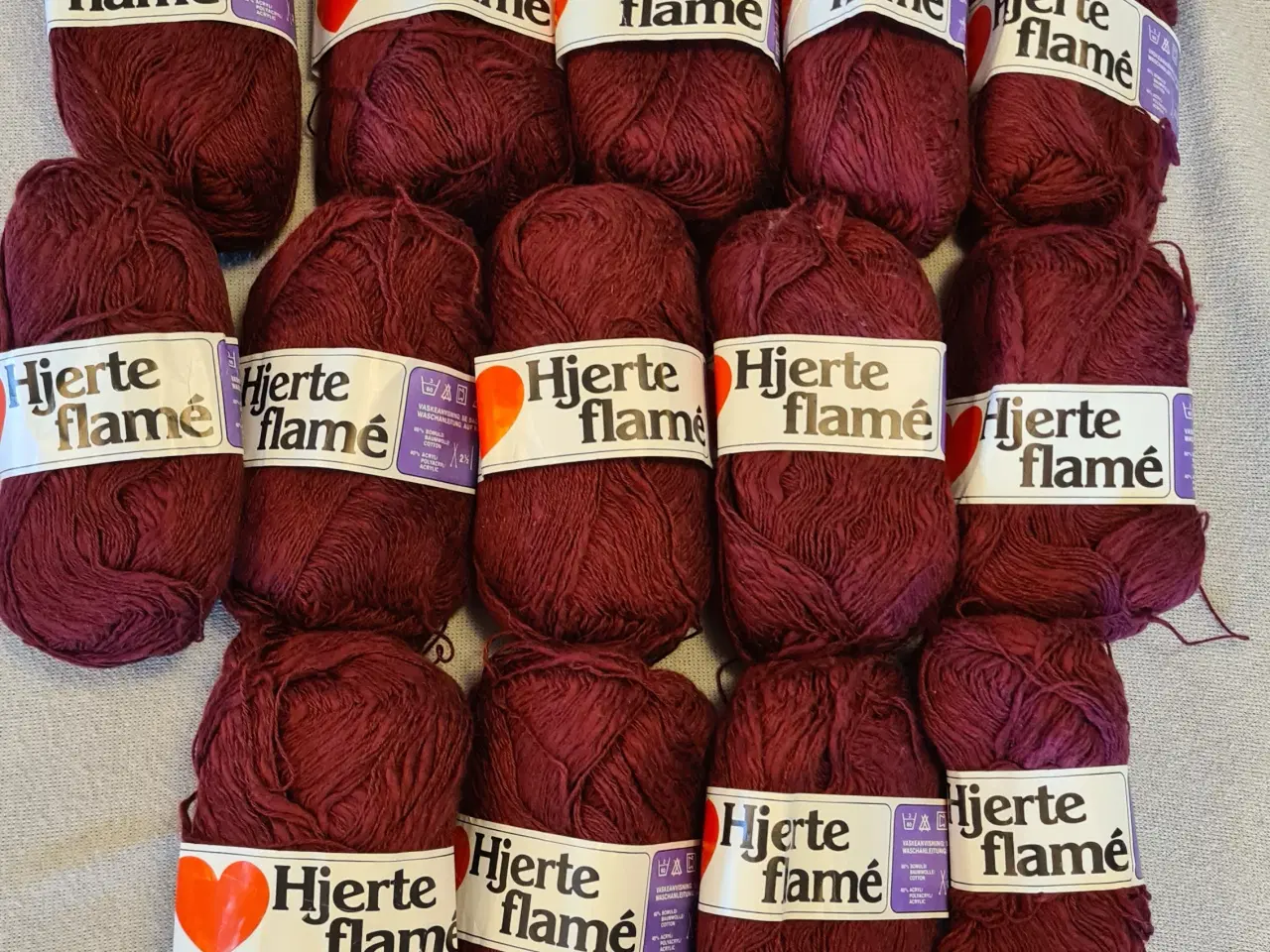 Billede 1 - Hjerte Flame Garn