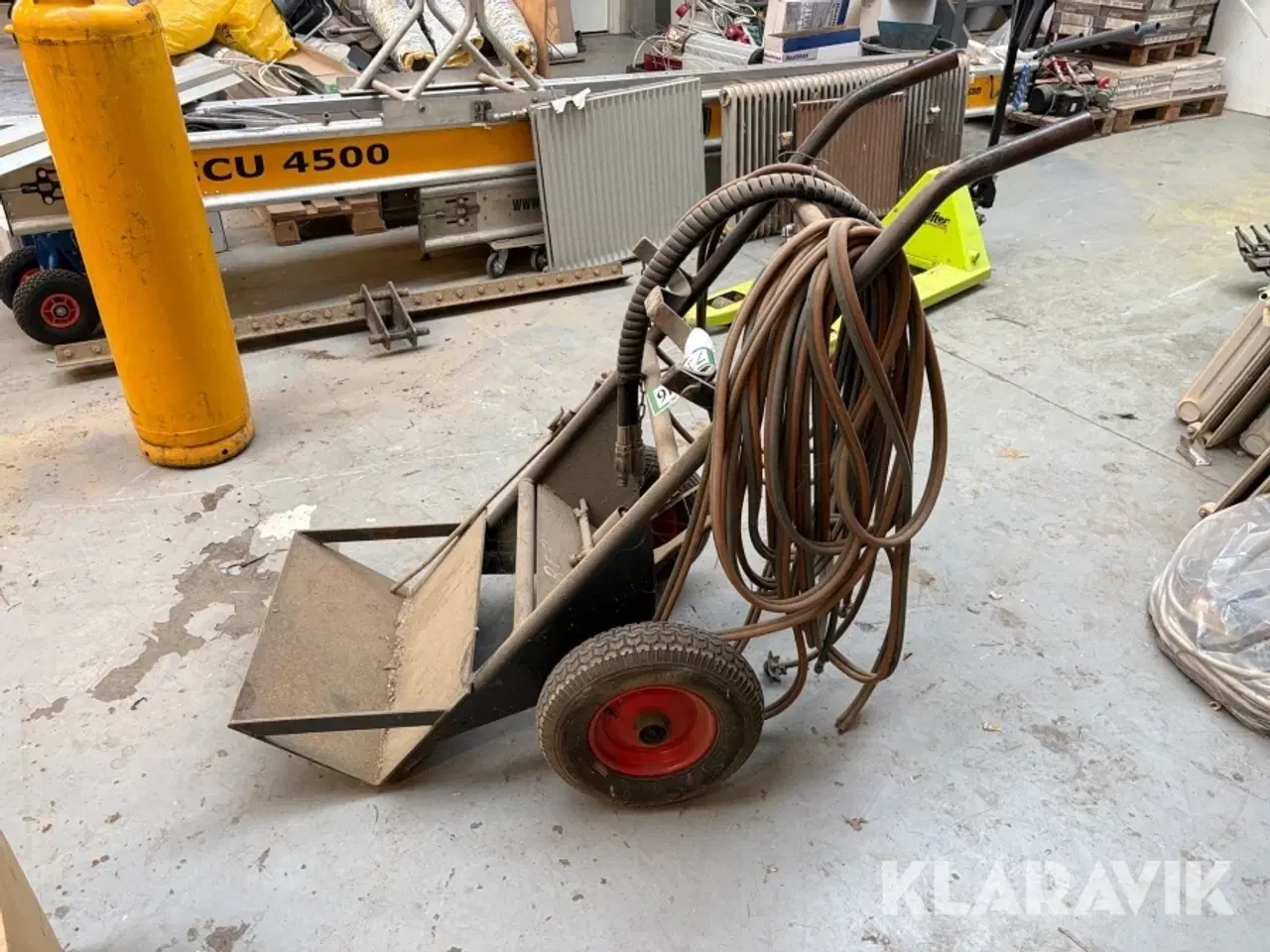 Billede 2 - Vogn til skærebrænder med slanger til