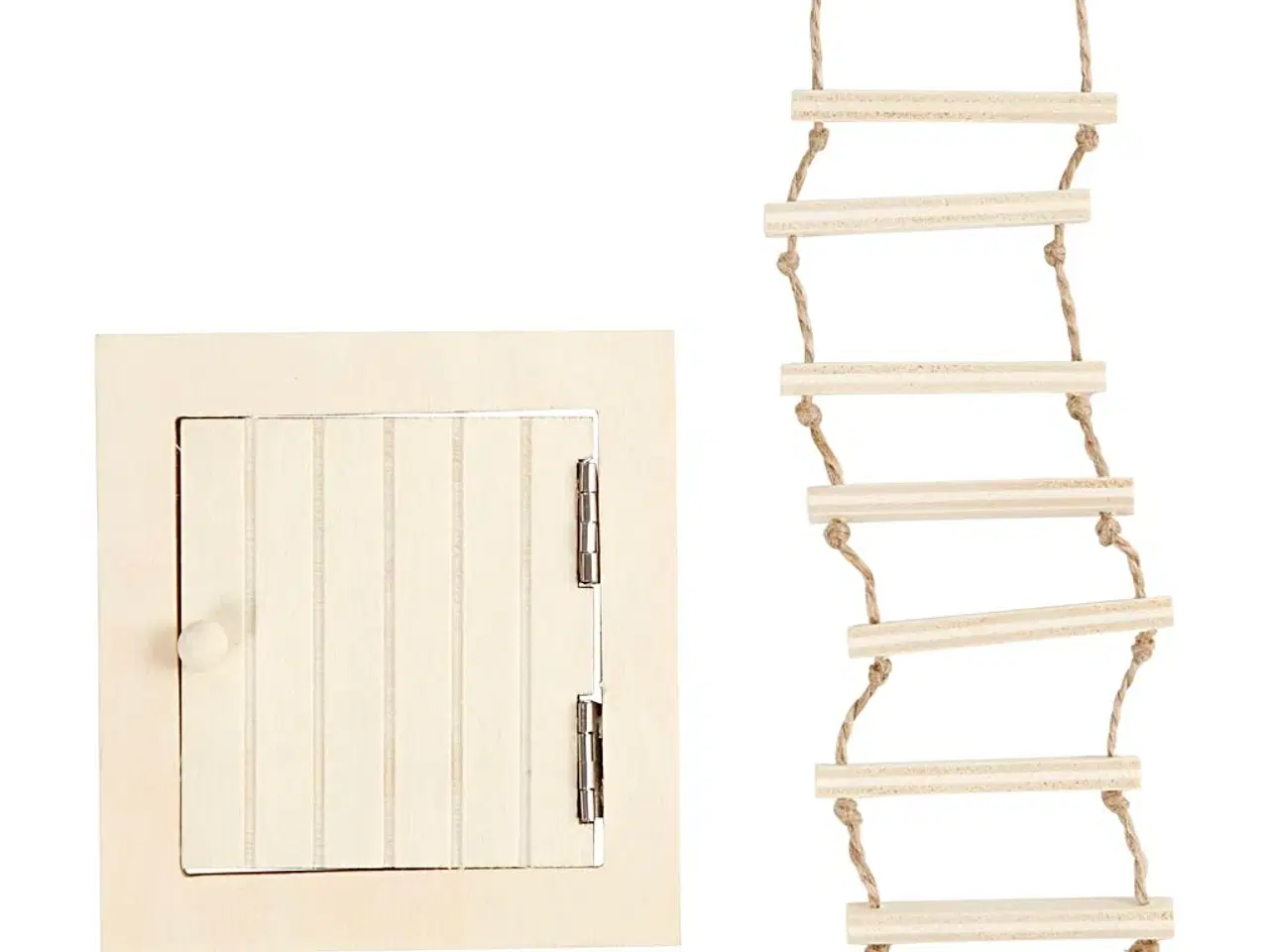 Billede 1 - Loftlem med Rebstige - 9-20 cm, Praktisk Sæt