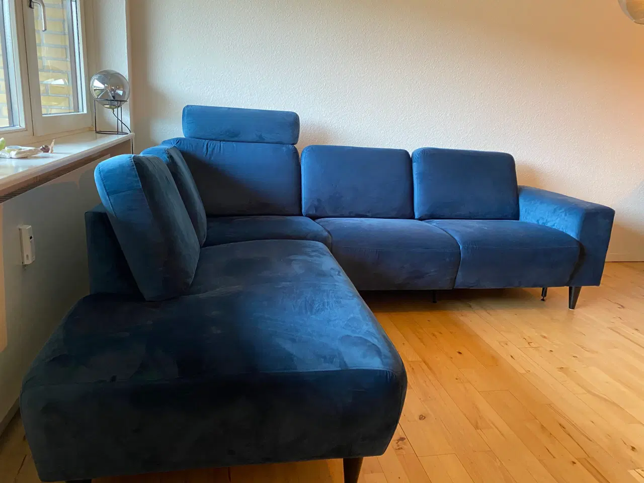 Billede 1 - Velour 3 personers sofa