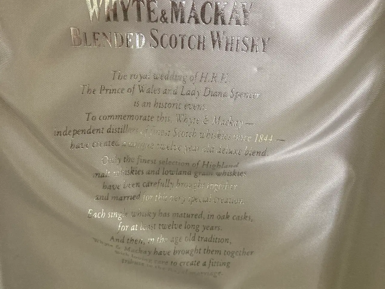 Billede 2 - Gammel Whisky fra mccay i skotland.
