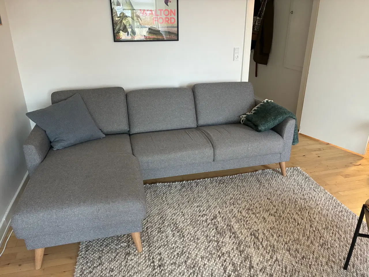 Billede 1 - Velholdt sofa med chaiselong fra Ilva