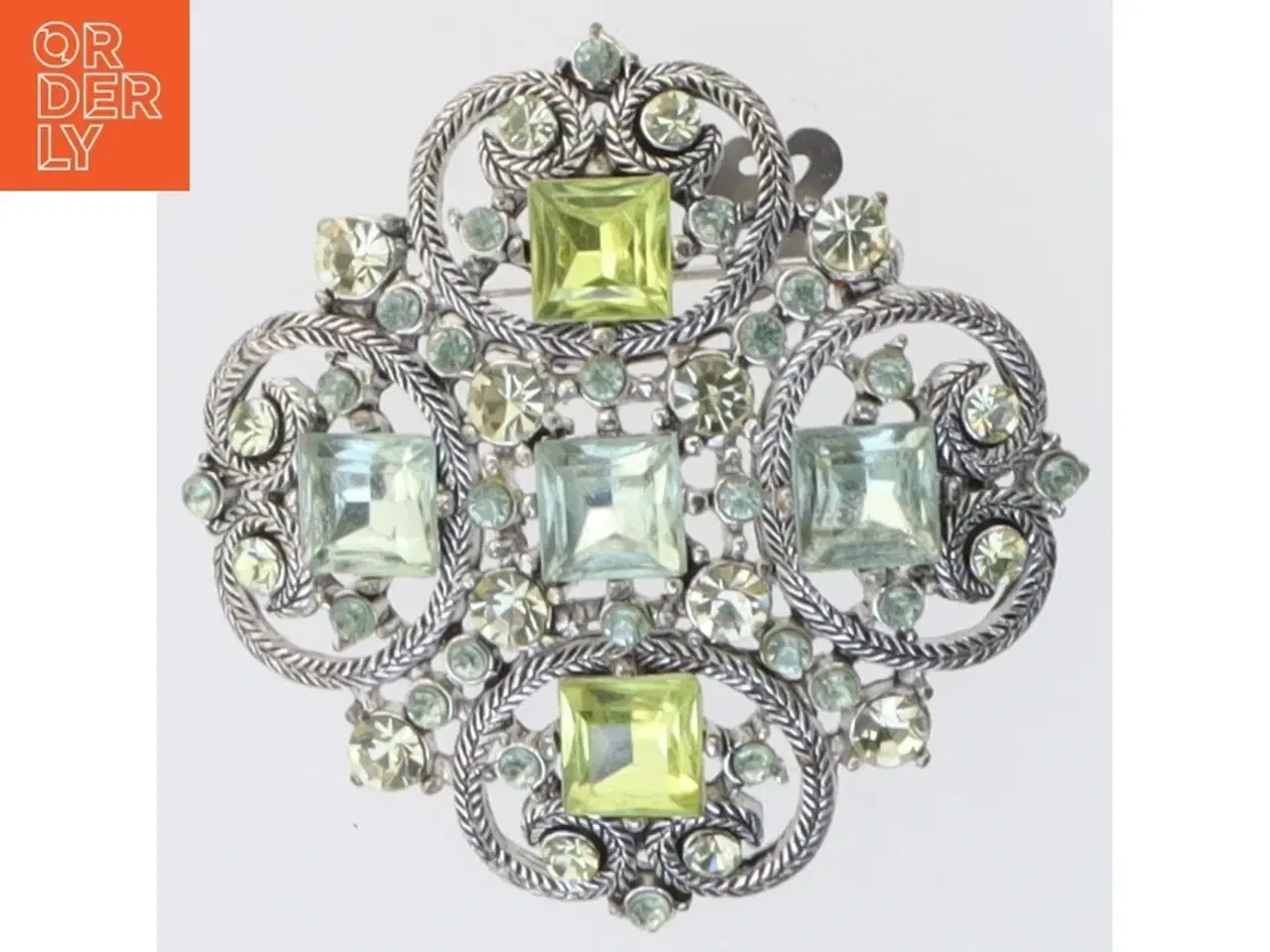 Billede 1 - Dekorativ broche (str. 5 x 5 cm)