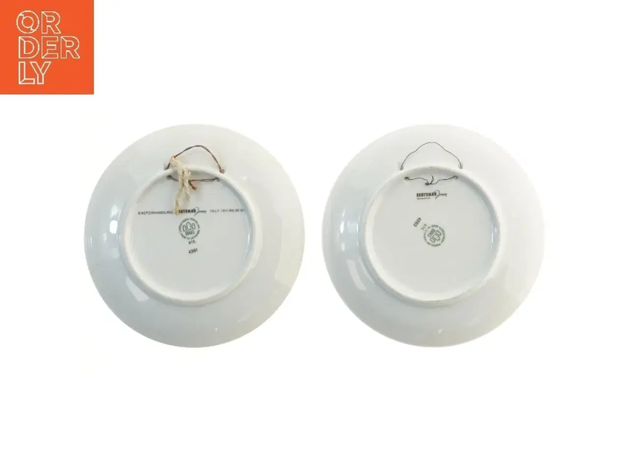 Billede 2 - Dekorative tallerkener med sporvognsmotiver fra Bing Og Grøndal (str. Ø 18 cm)