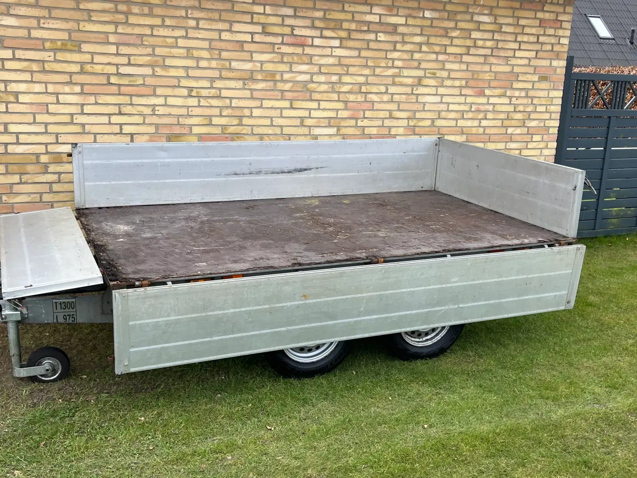 Billede 11 - Boggietrailer med nedfældige sider