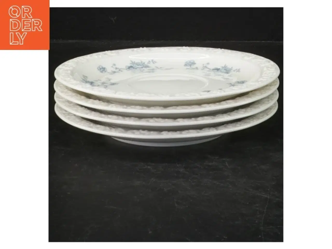 Billede 1 - Blåt og hvidt porcelænsmiddagstallerkener fra Rosenthal (str. Ø. 16 cm. 4 stykker)