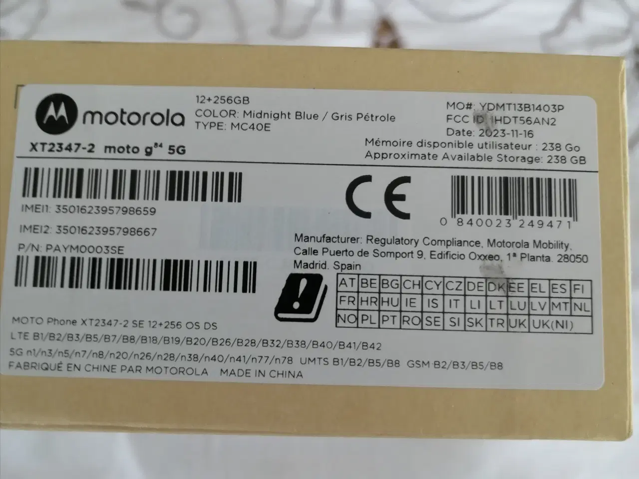 Billede 3 - Motorola g84 5G