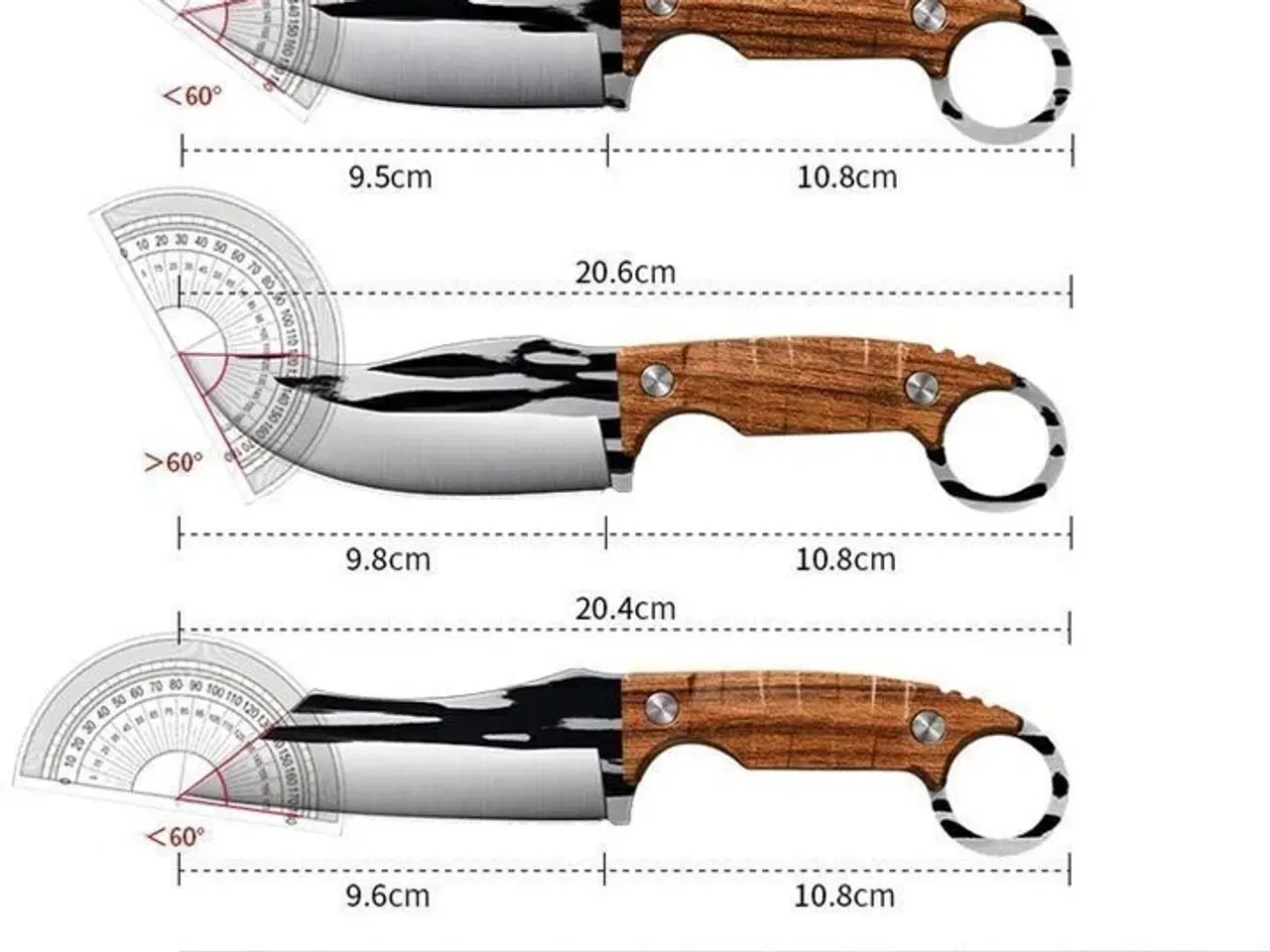 Billede 2 - Ergonomisk knivsæt - 3 dele
