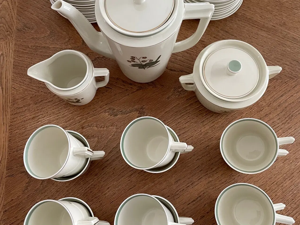 Billede 1 - Kaffestel fra Royal Copenhagen "Hjertegræs"