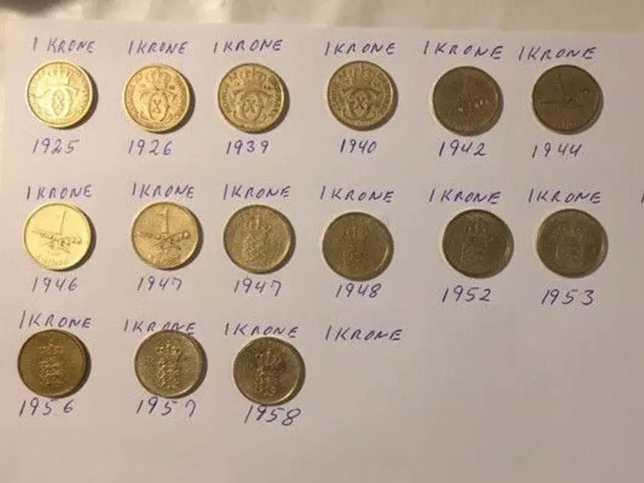 Billede 7 - Gule 1 kroner