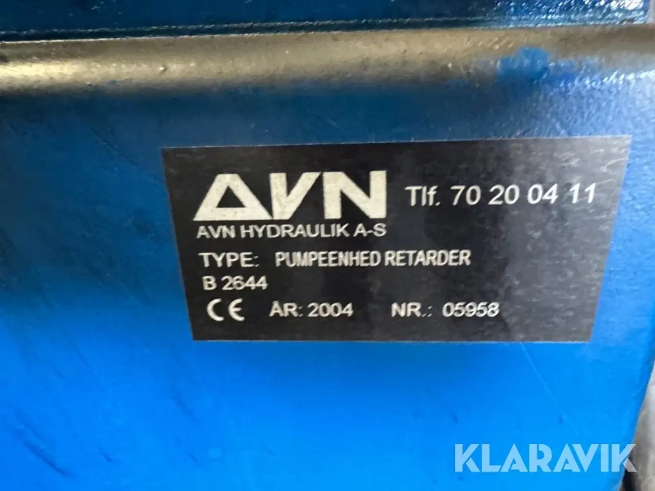 Billede 5 - Hydralikstation AVN Pumpeenhed retarder B 2644