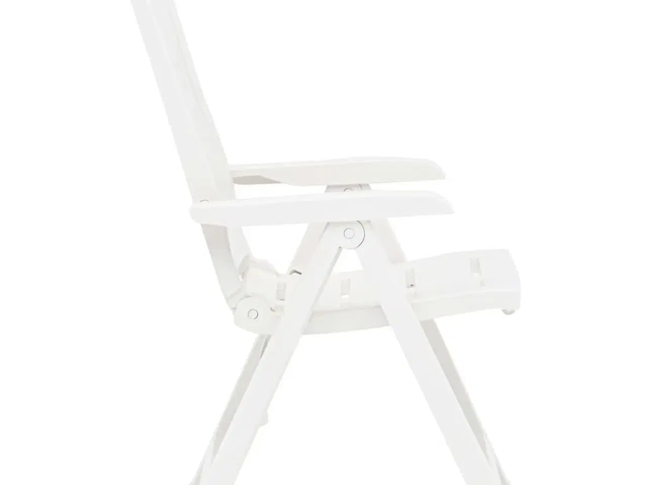 Billede 4 - Havelænestole 2 stk. plastik hvid