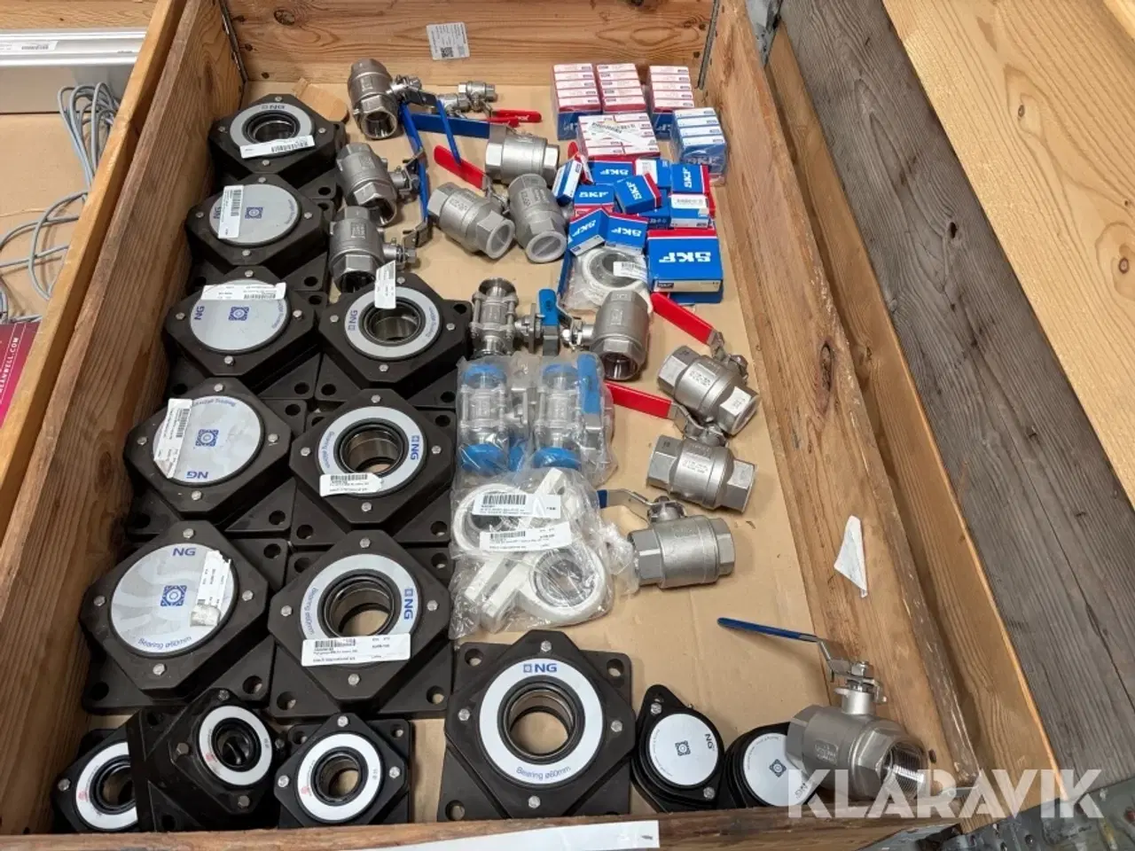Billede 2 - Lot - flangelejer, kuglehaner og kuglelejer - 1 palle