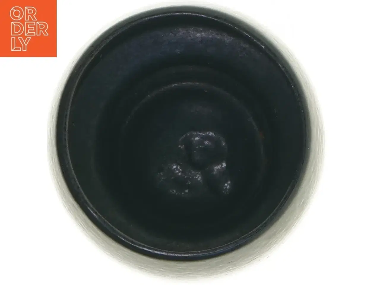 Billede 3 - Keramisk vase i sort og beige (str. Ø. 11 cm. længde. 20,5 cm)