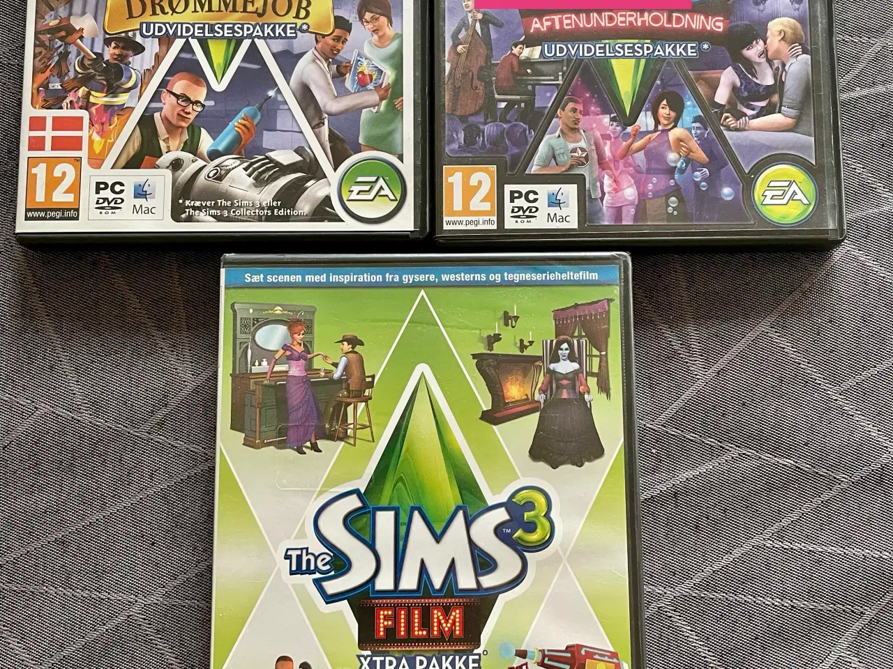 Billede 1 - 2 stk. The Sims 3 spil. Pris pr. stk.