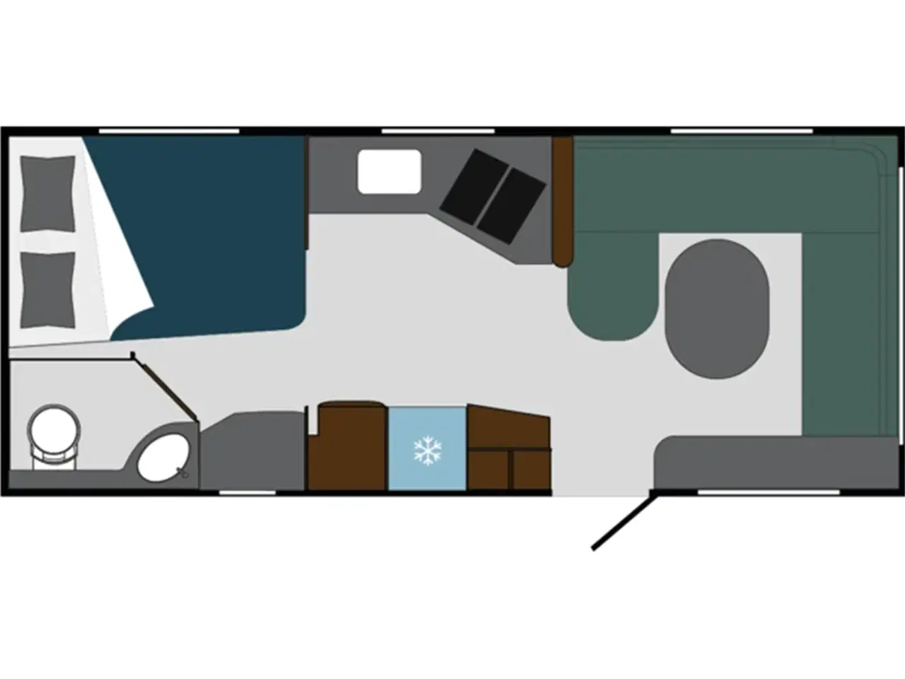 Billede 21 - 2026 - Polar Chimera 590 FWL   Polar Chimera den Eksklusive vintervogn fra Hinshøj Caravan