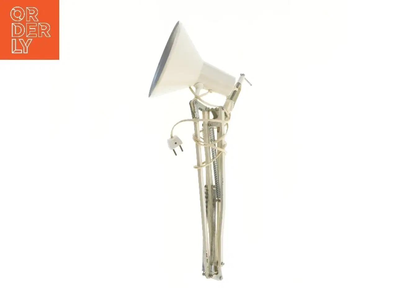 Billede 1 - Hvid retro bordlampe (str. 60 cm)