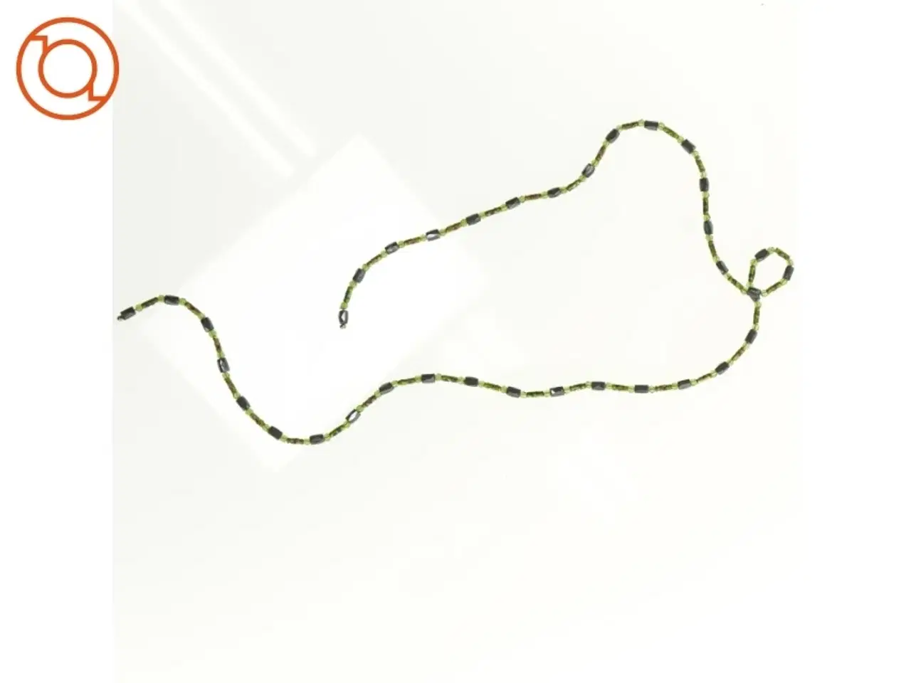 Billede 2 - Magnetsmykke med grønne perler