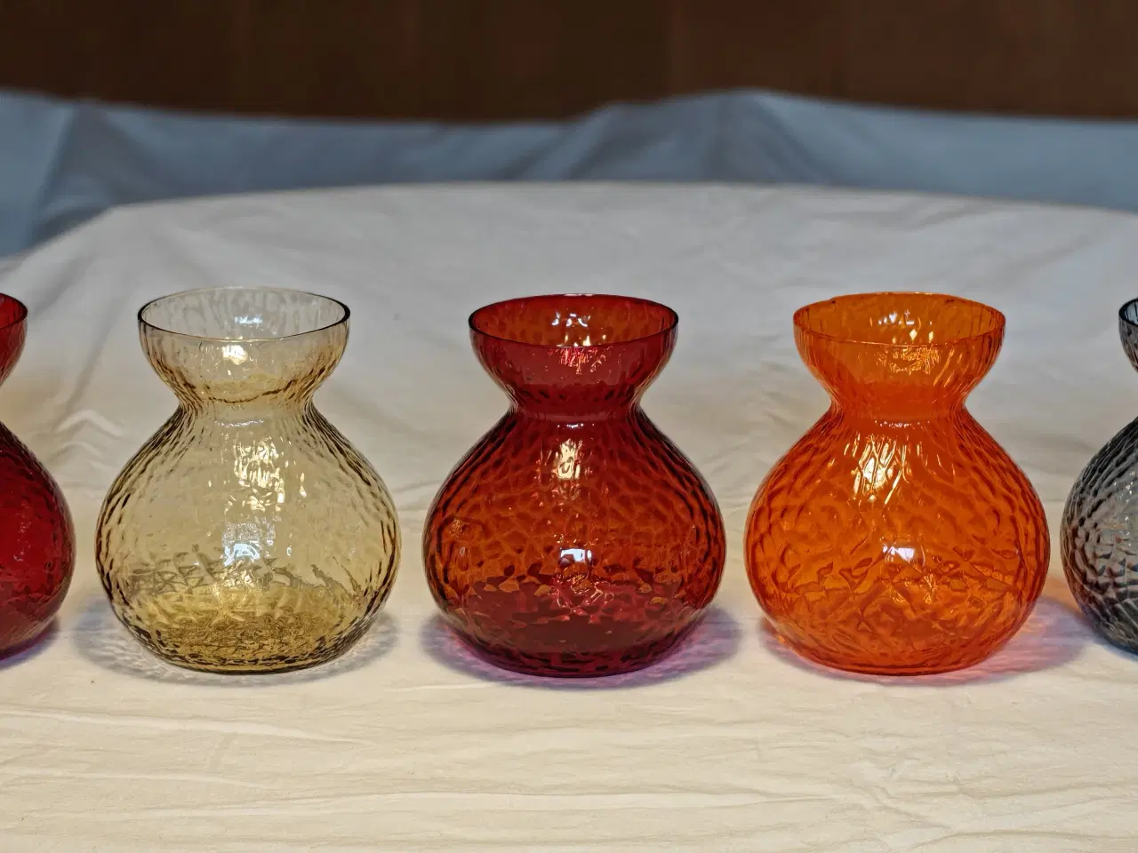 Billede 1 - Hyacintglas runde hamret fra Kastrup/Fyens Glasvær