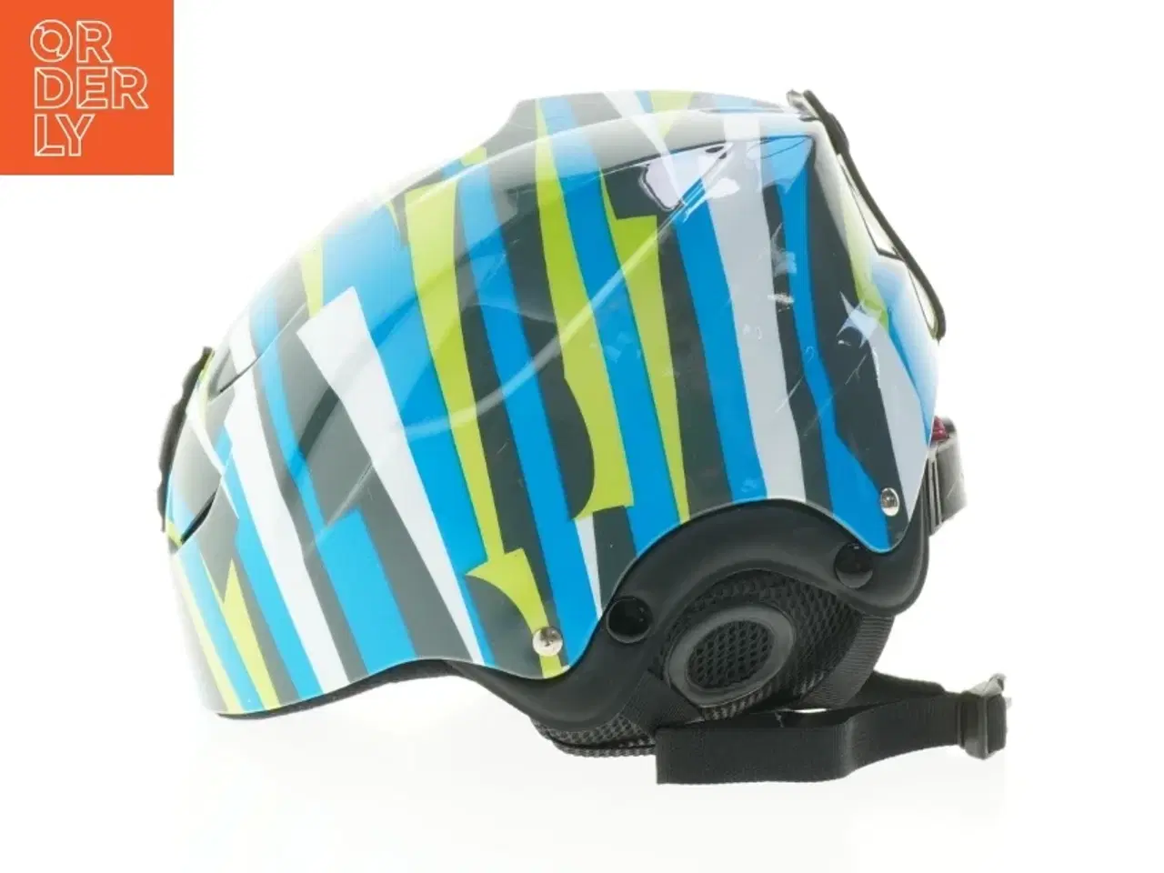 Billede 4 - Børnehjelm i farverige striber fra Color Kids (str. 54)