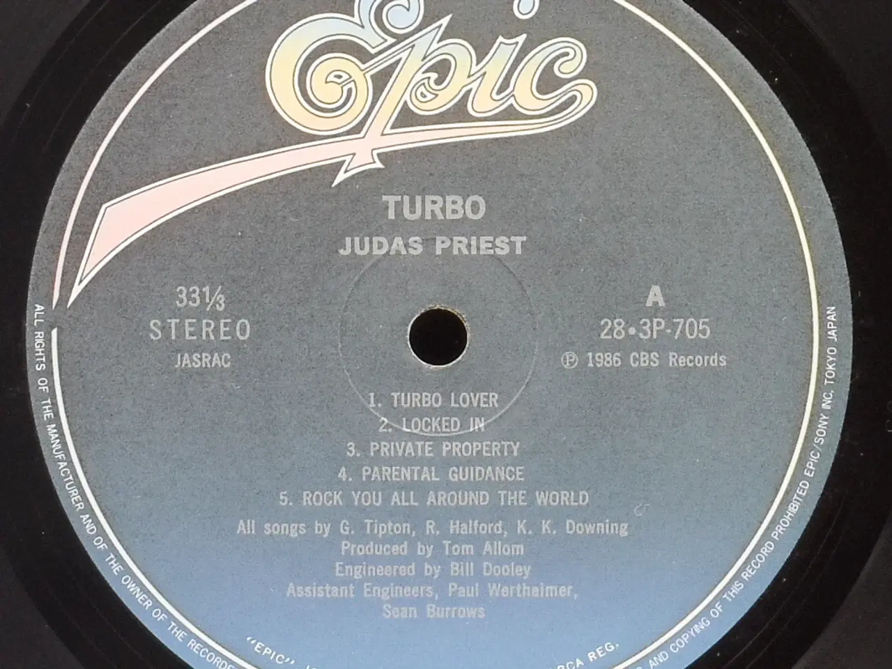 Billede 5 - Judas Priest - Turbo - JAPAN 1986  (EX/EX)