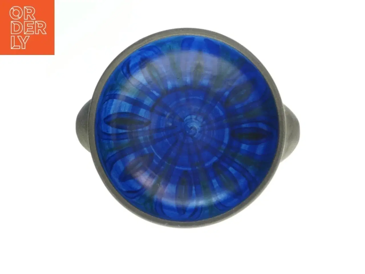 Billede 2 - Keramisk skål med blå inderside