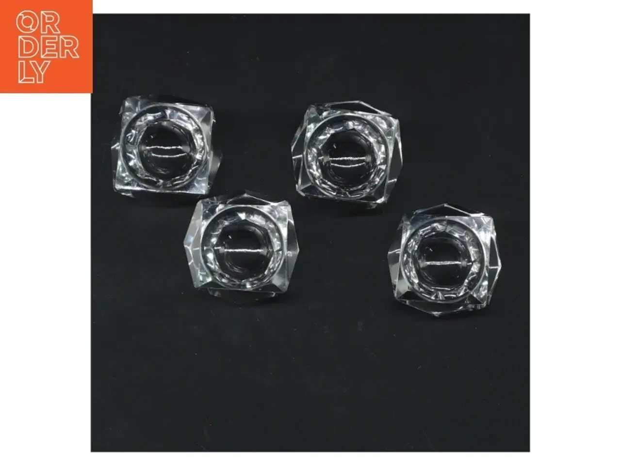 Billede 2 - Kryzstal saltkar retro (str. 4 styk. 4 cm)