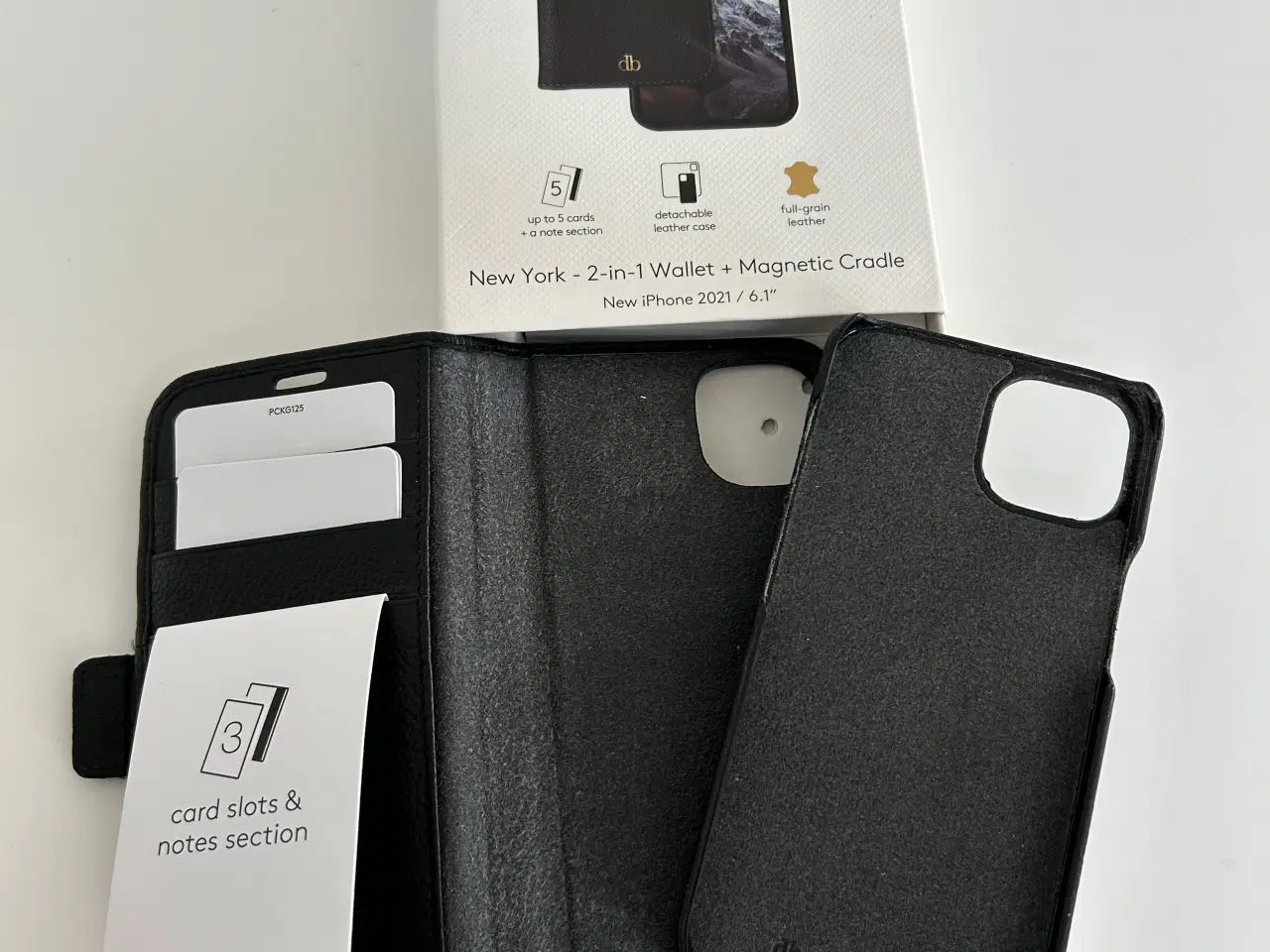 Billede 2 - dbramante1928 full-grain leather cover, IPhone 13
