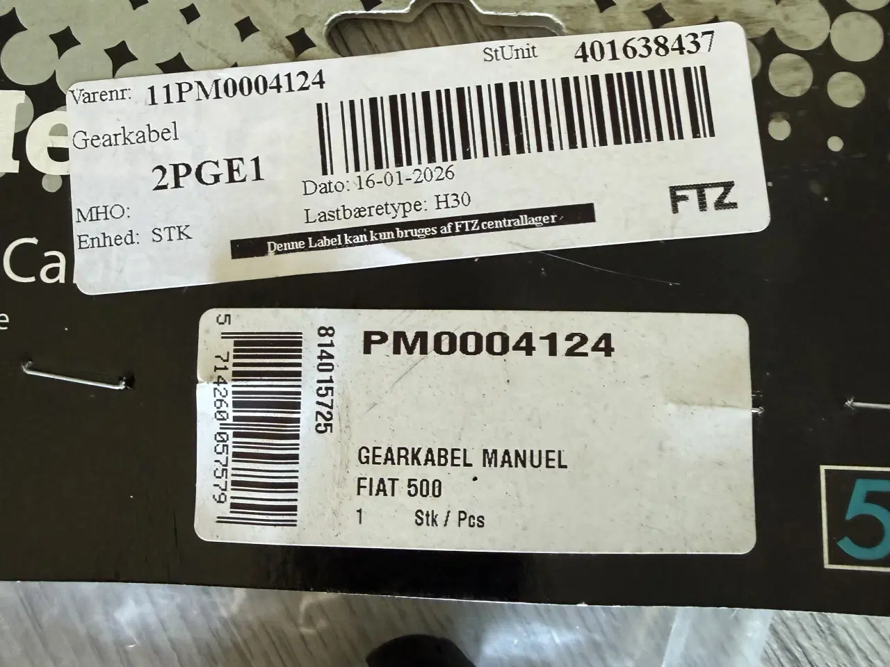 Billede 9 - Fiat 500 manuel gearskiftekabler, nyt.