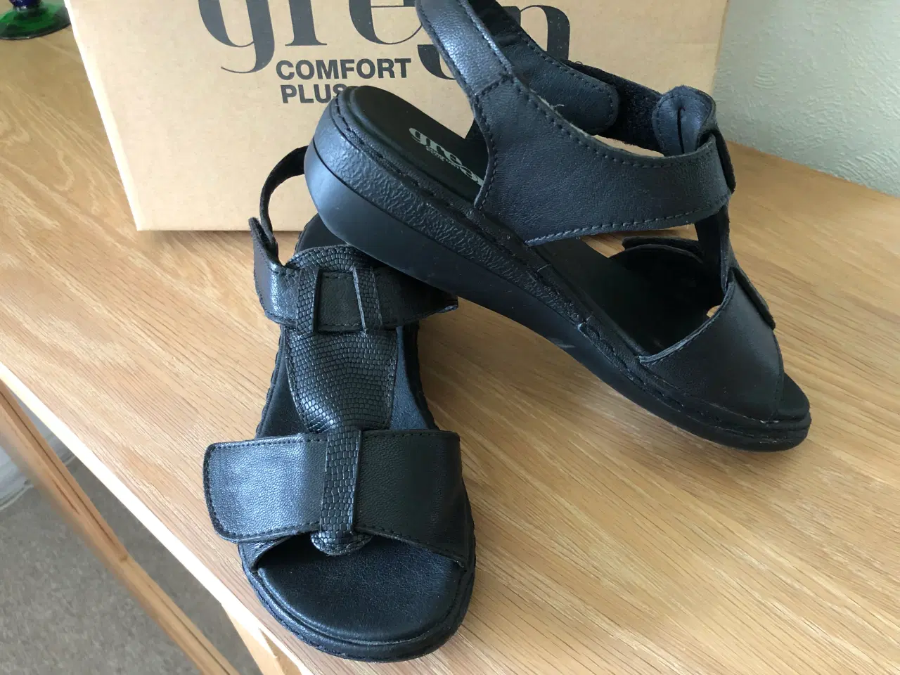 Billede 4 - Sorte sandaler fra Green Comfort plus