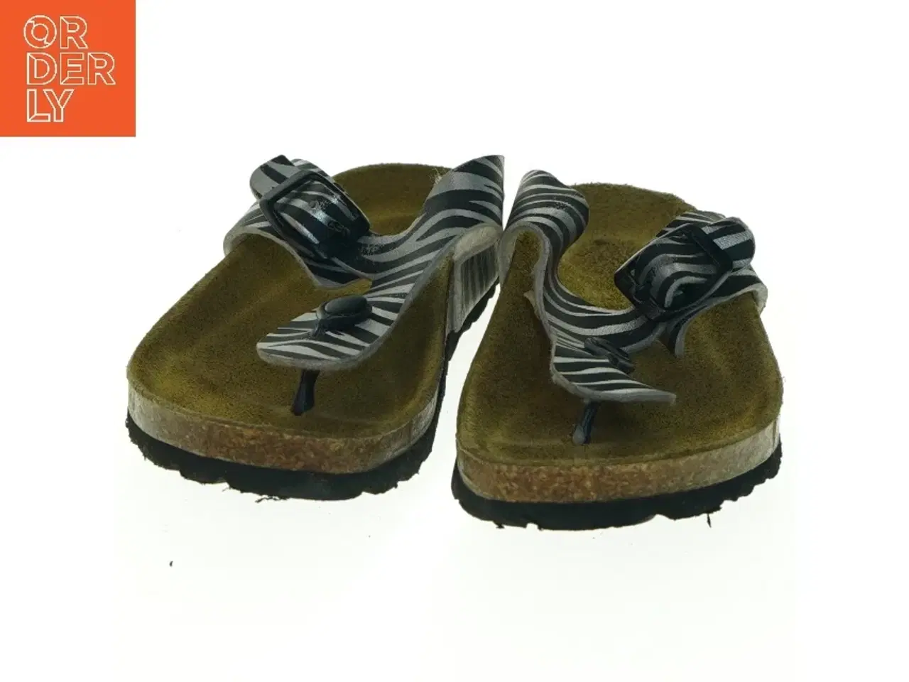 Billede 2 - Zebra-stribede sandaler (str. 21 cm lang)