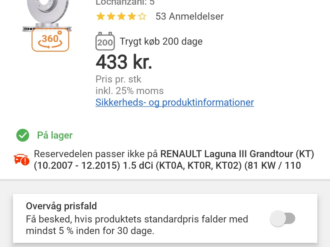 Billede 5 - Bremse skiver og klodser