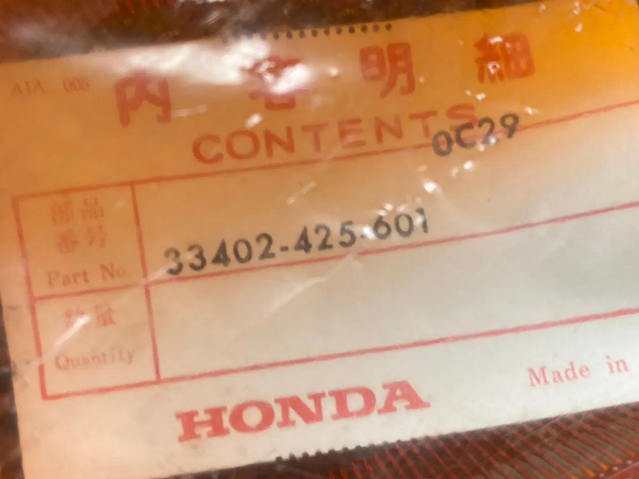 Billede 2 - Honda CB - CBX - CX - GL blinklys