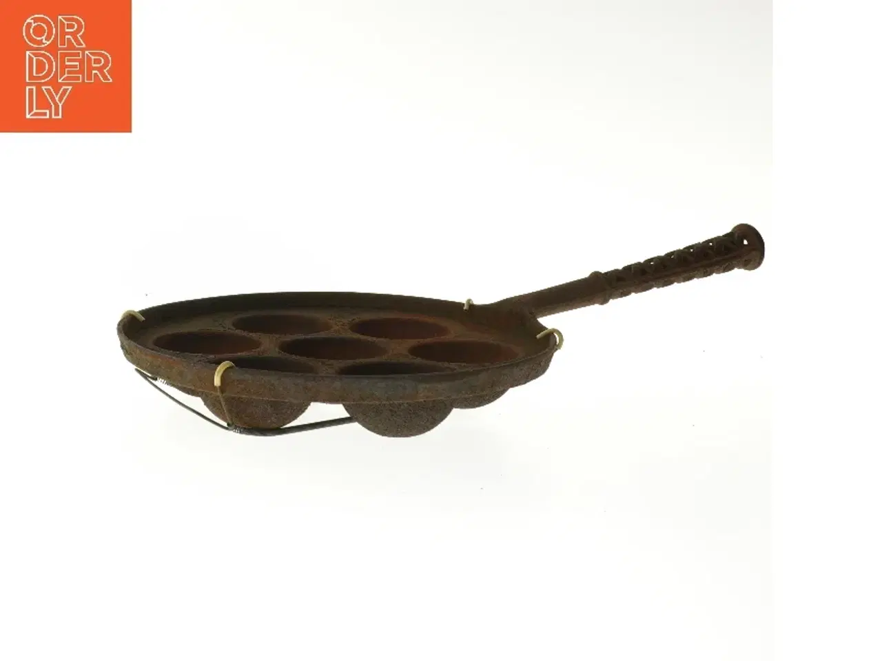 Billede 1 - Antik æbleskivepande (str. Ø 24,5 cm)