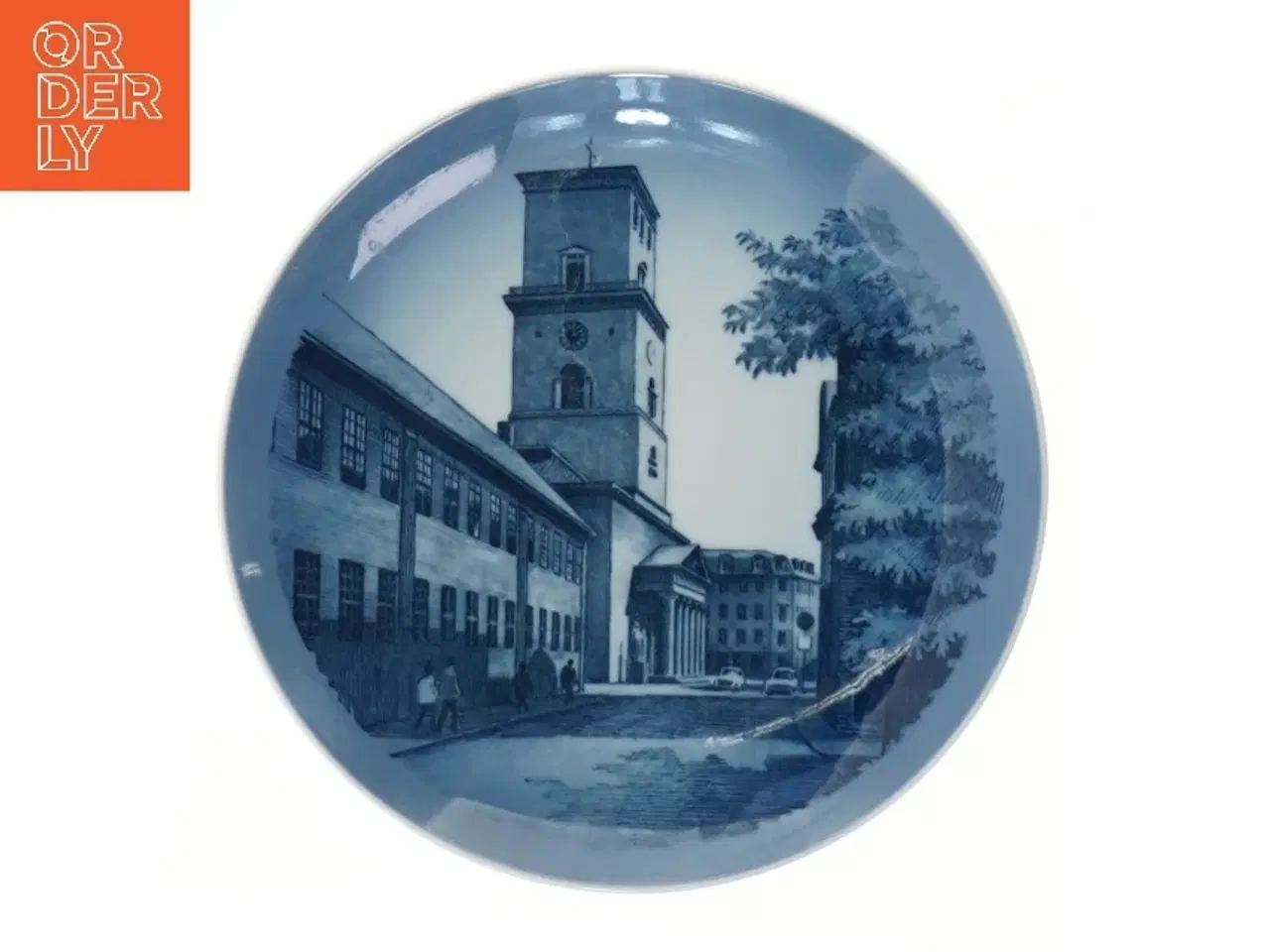 Billede 1 - Københavns Domkirke porcelænstallerken fra Royal Copenhagen (str. Ø 18,5 cm)