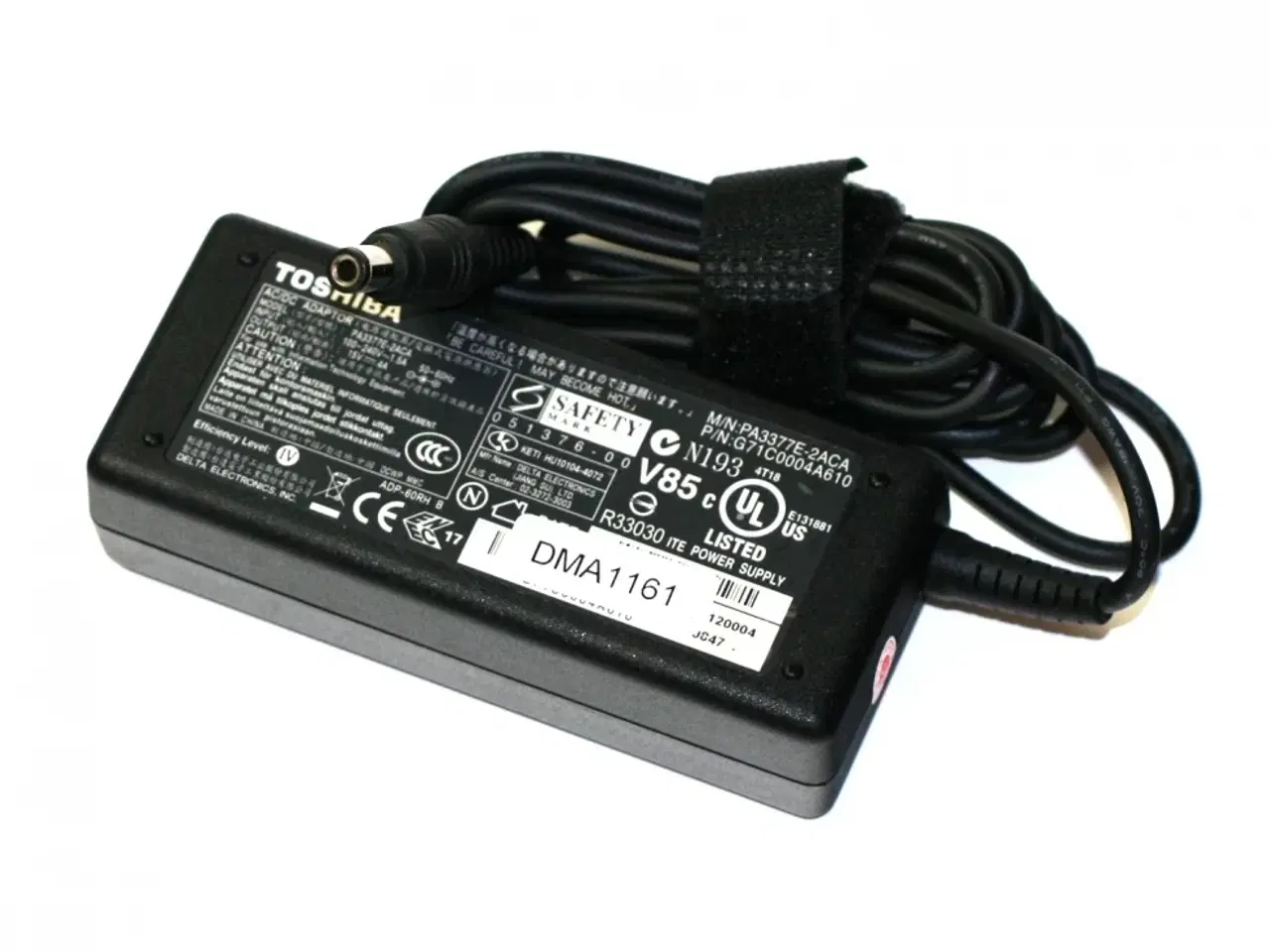 Billede 1 - Toshiba 60W 15V 4A strømforsyning 6.3mm x 3.0mm stik - Original