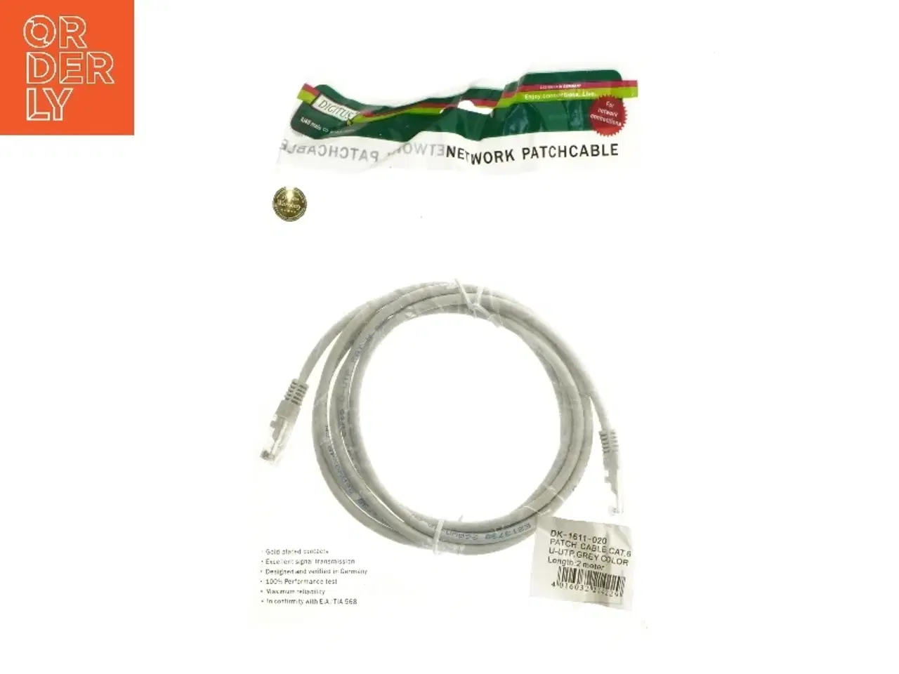Billede 1 - Netværk Patchkabel 2m fra Digitus (str. 200 cm)