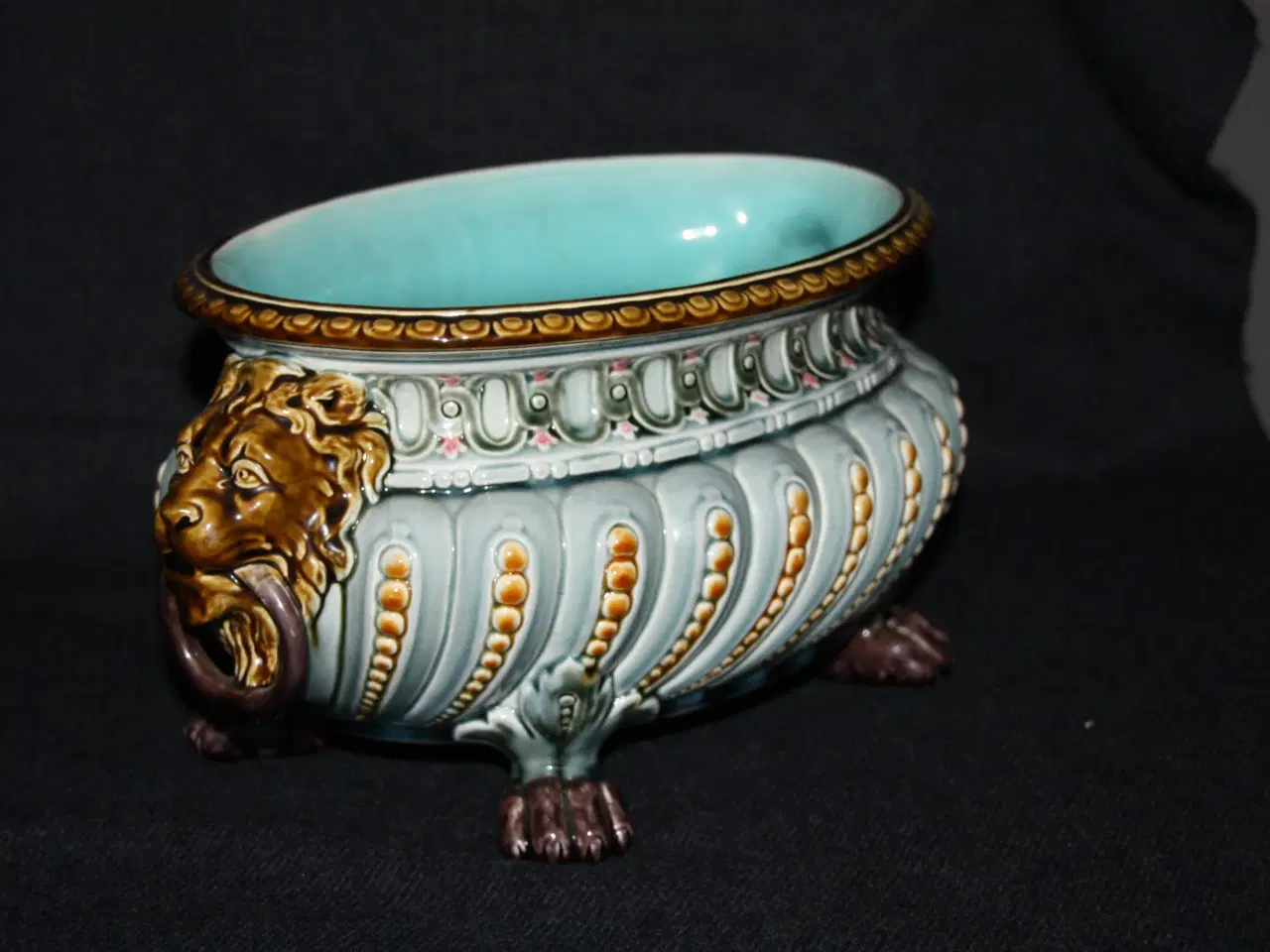 Billede 3 - Majolica jardinière fra Rörstrand  ca. 1900 årstal