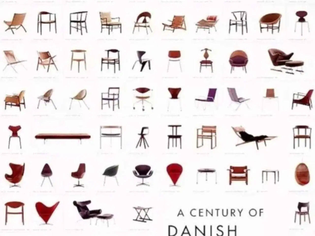 Billede 1 - Plakat af danske designstole